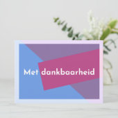 "Met dankbaarheid" サンキューカード (スタンド正面)