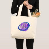 MET ORB SWOOSHロゴ機械技術者テック ラージトートバッグ (正面(商品))