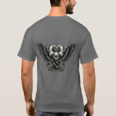 Metal Adler mit Totenkopf - Rock it Tシャツ (裏面)