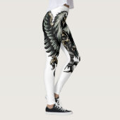 Metal Adler mit Totenkopf und Schlangen レギンス (右)