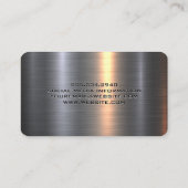 Metal Aluminum Silver | Golfer Swinging 名刺 (裏面)