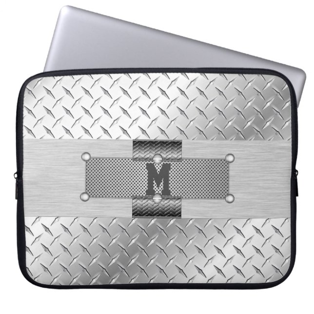 Metal and Steel Electronics Bag ラップトップスリーブ (正面)