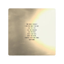 METAL ART THE FIRST THOUGHT POEM