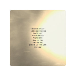 METAL ART THE FIRST THOUGHT POEM メタルプリント