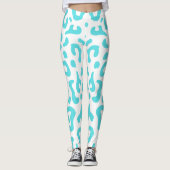 metal blue sparkle レギンス (正面)