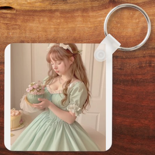 Metal Circle Keychain キーホルダー (裏面)