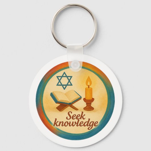 Metal Circle Keychain – Double-Sided Custom Print キーホルダー (正面)