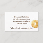 Metal Detectingご購入ありがとうございます 名刺 (裏面)