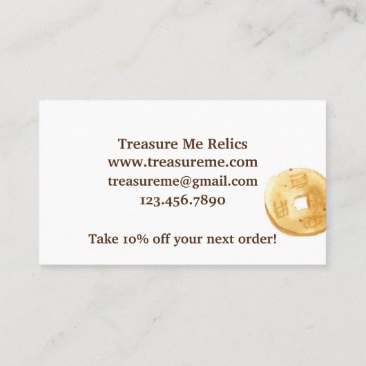 Metal Detectingご購入ありがとうございます 名刺 (裏面)