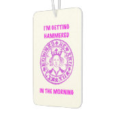 Metal Detecting Pink Hammered Coin カーエアーフレッシュナー (左)