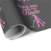 Metal Detecting Pink Lady ラッピングペーパー (ロールコーナー)