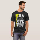 Metal Detection Detectorist Man I Love Findings St Tシャツ (正面フル)