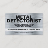 (METAL DETECTION PRO, DETECTORIST) メタルディテクター 名刺 (正面)