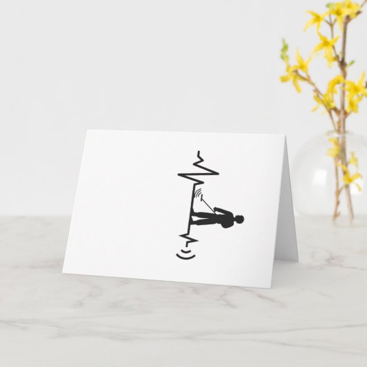 Metal Detector Detectoring Detectorist カード (黄色い花)