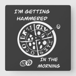  Metal Detectorist  スクエア壁時計