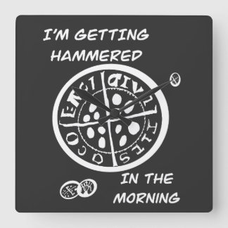  Metal Detectorist  スクエア壁時計