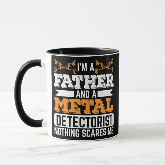 Metal Detectorist Dad Father Metal Detecting マグカップ (左)