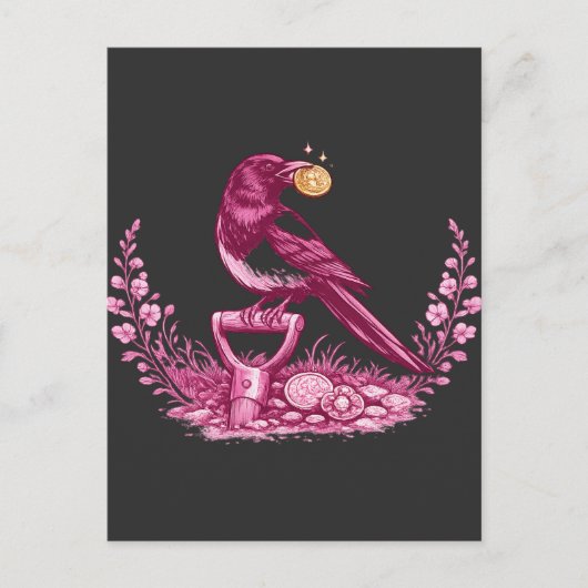 Metal Detectorist Magpie  ポストカード (正面)