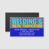 Metal Fabrication & Welding Magnetic Business Card (正面/裏面)