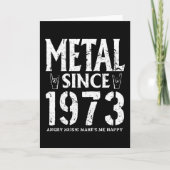 Metal Gift Birthday Vintage 1973 カード (正面)