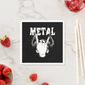 Metal Hand Sign Metalcore Heavy Metal Hard Rock Mu スタンダードカクテルナプキン (インサイチュ)