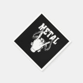 Metal Hand Sign Metalcore Heavy Metal Hard Rock Mu スタンダードカクテルナプキン (角)