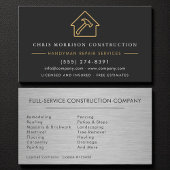 Metal Handyman Construction Black Gold 名刺
