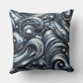 metal look, industrial style クッション (裏面)