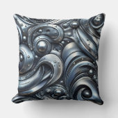 metal look, industrial style クッション (正面)