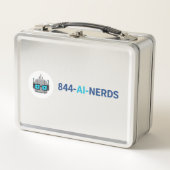 Metal Lunchbox: Pack Your Tech with 844-AI-NERDS メタルランチボックス (正面)