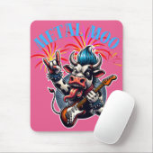    Metal Moo-d – Rockin' Cow with a Guitar マウスパッド (マウス)