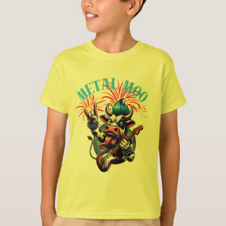     Metal Moo-d – Rockin' Cow with a Guitar Tシャツ