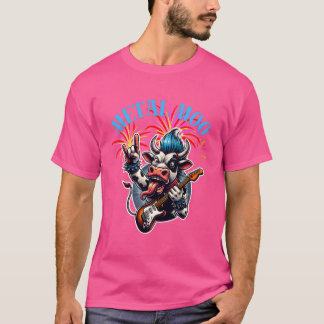 Metal Moo-d – Rockin' Cow with a Guitar Tシャツ