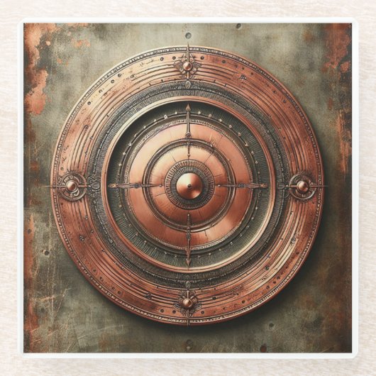 metal object  ガラスコースター (正面)