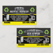Metal Pick up Business Cards - English-Spanish 名刺 (正面/裏面)