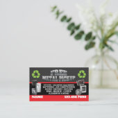 Metal Pick up Business Cards - English-Spanish 名刺 (スタンド正面)