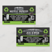 Metal Pick up Business Cards - English-Spanish 名刺 (正面/裏面)