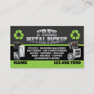 Metal Pick up Business Cards - English-Spanish 名刺