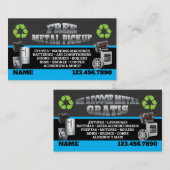 Metal Pick up Business Cards - English-Spanish 名刺 (正面/裏面)