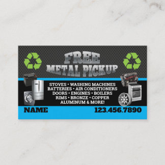 Metal Pick up Business Cards - English-Spanish 名刺