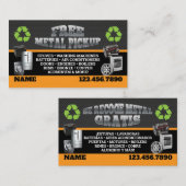 Metal Pick up Business Cards - English-Spanish 名刺 (正面/裏面)