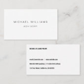 METAL PROFESIONAL ELEGANTE MODERNO MINIMALISTA 名刺 (正面/裏面)