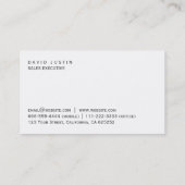 METAL PROFESIONAL ELEGANTE MODERNO MINIMALISTA 名刺 (裏面)