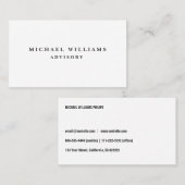 METAL PROFESIONAL ELEGANTE MODERNO MINIMALISTA 名刺 (正面/裏面)