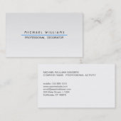 METAL PROFESIONAL ELEGANTE MODERNO MINIMALISTA 名刺 (正面/裏面)