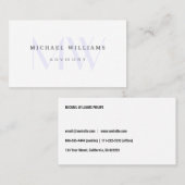 METAL PROFESIONAL ELEGANTE MODERNO MINIMALISTA 名刺 (正面/裏面)