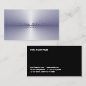 METAL PROFESIONAL ELEMEGANTE MODERNO SIMPLE 名刺 (正面/裏面)