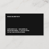 METAL PROFESIONAL ELEMEGANTE MODERNO SIMPLE 名刺 (裏面)