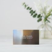 METAL PULIDO ACERO PROFESIONAL ELEGANTE MODERNO 名刺 (スタンド正面)