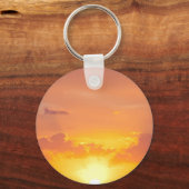 Metal ring keychain sunset and cloud キーホルダー (正面)